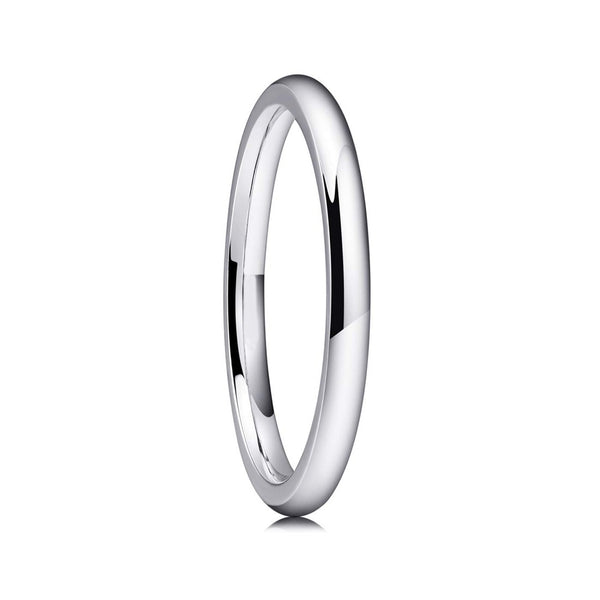 Classic Silver Stainless/Titanium Steel Rings High Polished