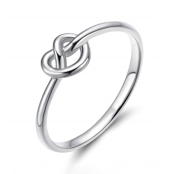 Simple Promise Rings Celtic Heart Knot Rings for Women