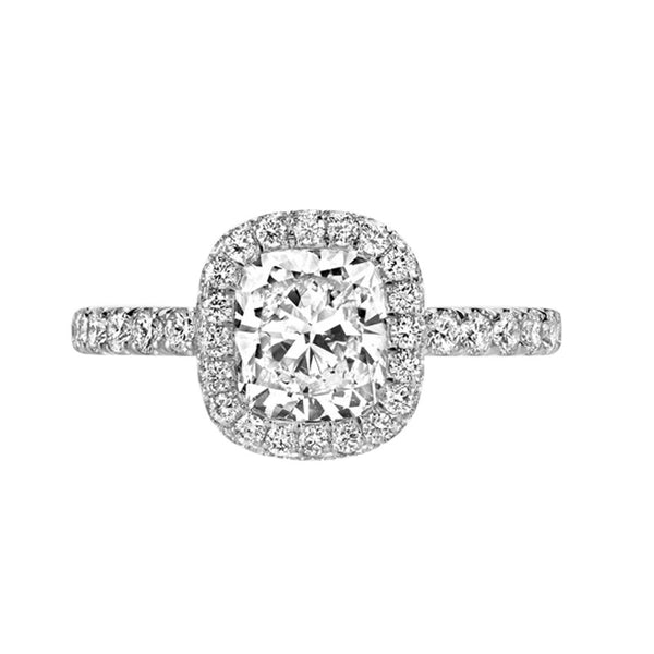 Cushion Cut Engagement Rings Sona Ring 2 Carat