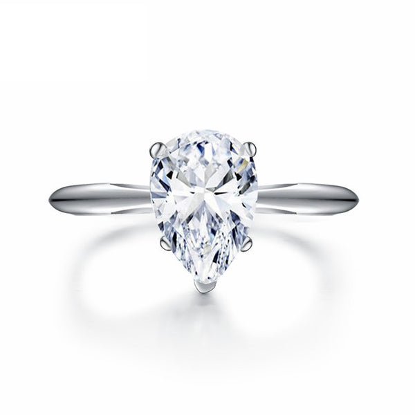 Pear Shaped Engagement Ring 2 Carat Sona Diamond