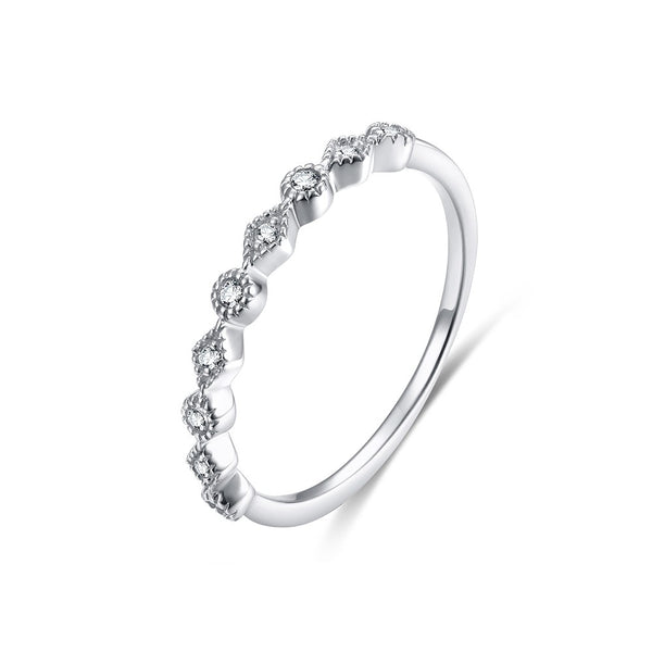 Infinity Wedding Band in 925 Sterling Silver
