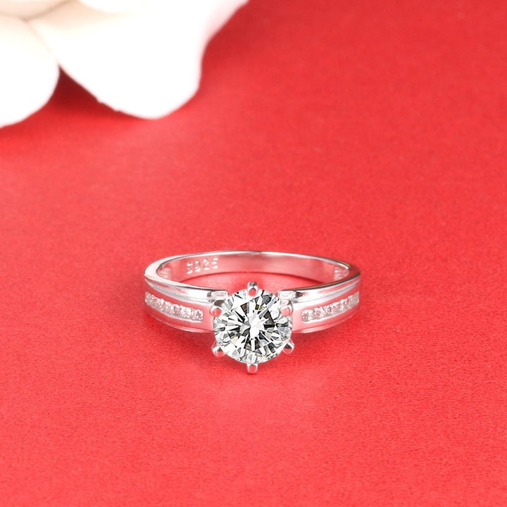 1 carats cz nature inspired engagement ring