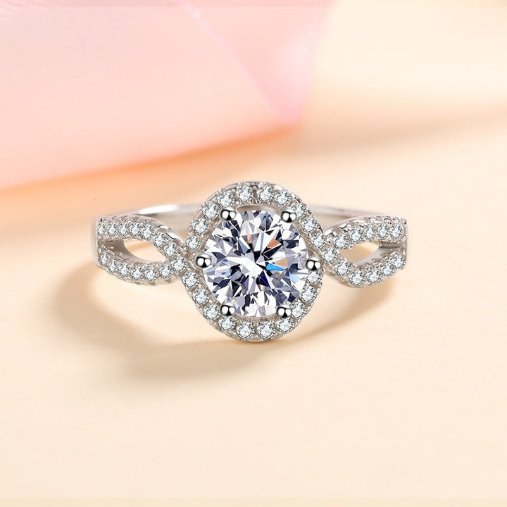 1 carats nature inspired engagement ring