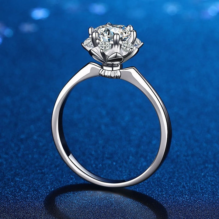 1ct nature inspired engagement ring for women
