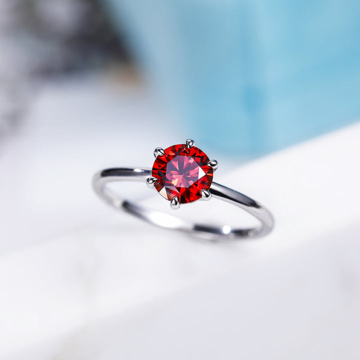 1ct ruby engagement ring
