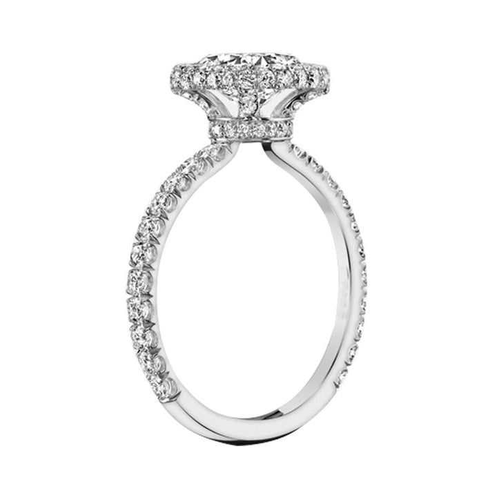 2 carat cushion cut engagement ring