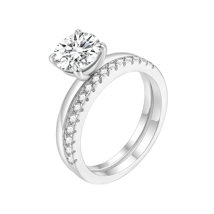 2ct affordable moissanite bridal sets