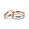 Tungsten Couple Rings his and hers Gold and Silver