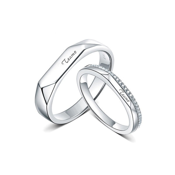 Italian I Love You S925 Sterling Silver Ring for Couple