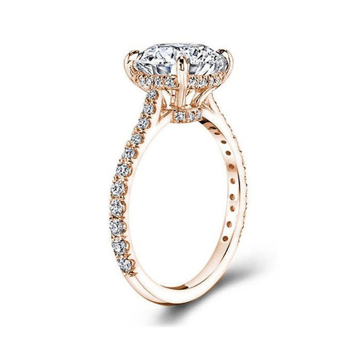 6 carat rose gold ring