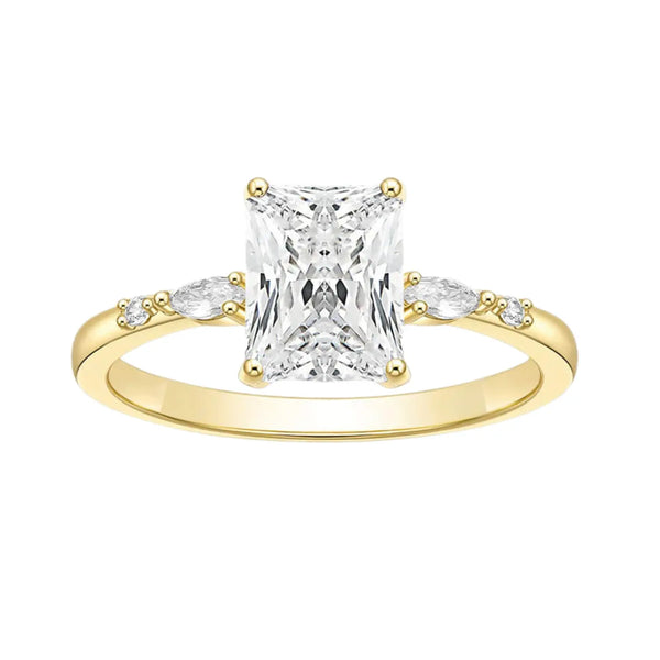 Affordable 3CT Radiant Wedding Ring
