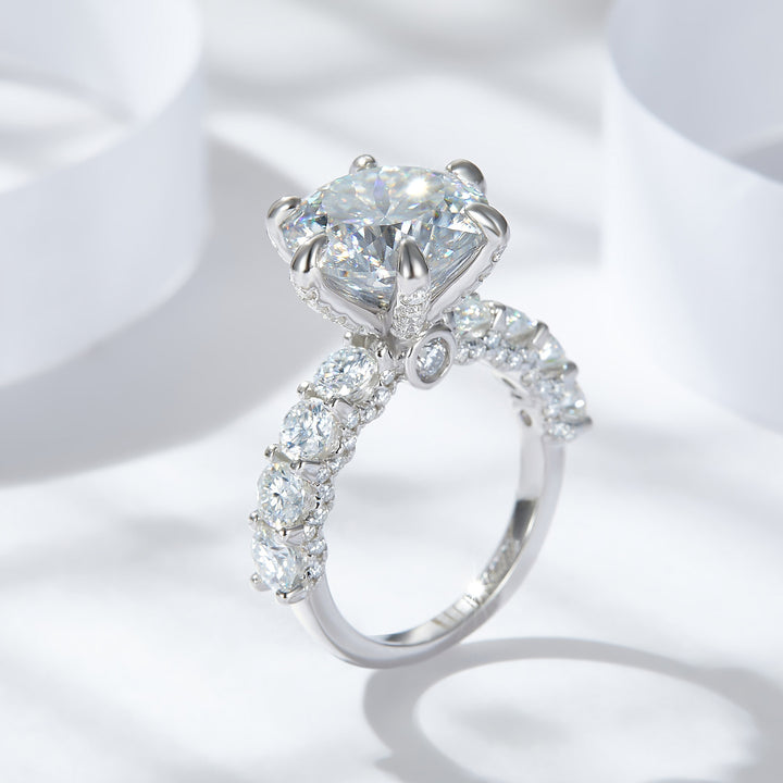 Affordable 5 carat moissanite ring