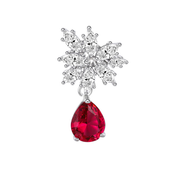Ice Queen Ruby Earrings