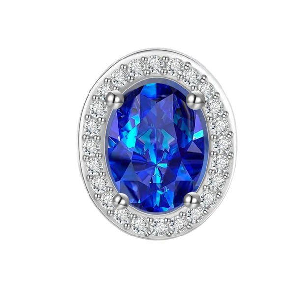 Oval Cut Sapphire Stud Earrings