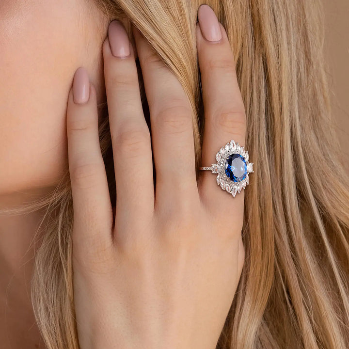  Sapphire Jewelry ring
