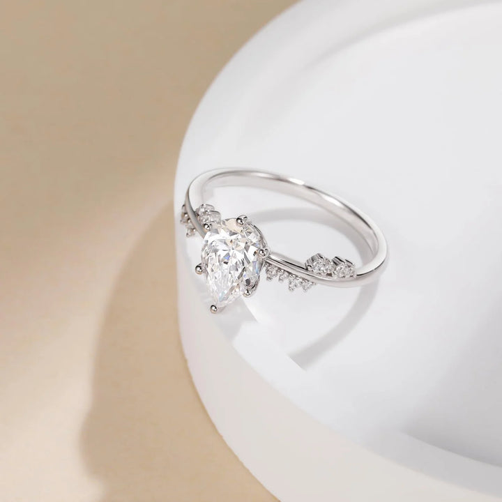 Sliver 2CT Nature Inspired  ring