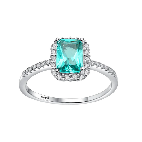 Teal Sapphire Engagement Rings Antique Style Rings