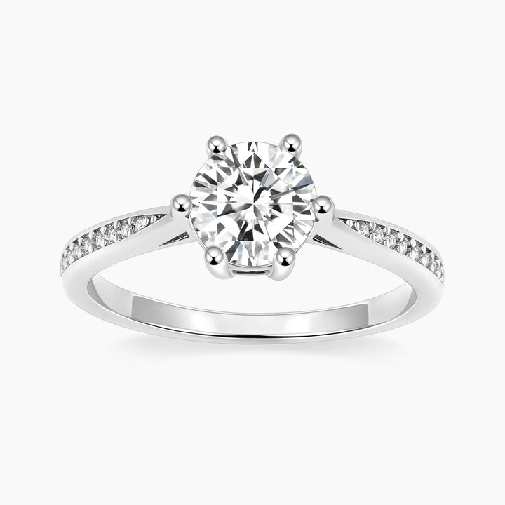 Affordable 1 carats moissanite wedding ring