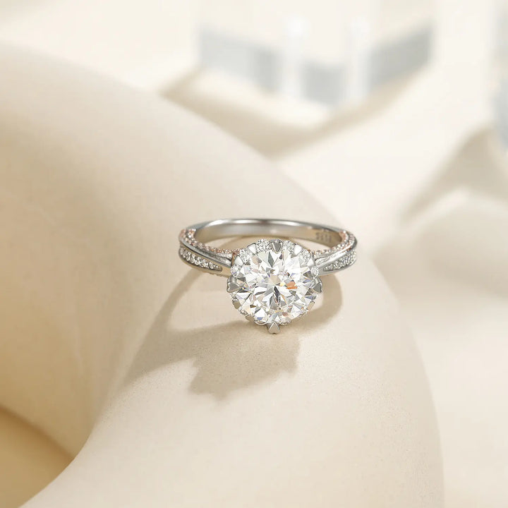 Affordable 3ct classic engagement rings