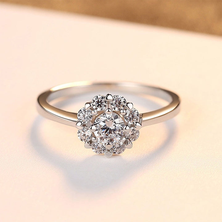 affordable flower wedding ring