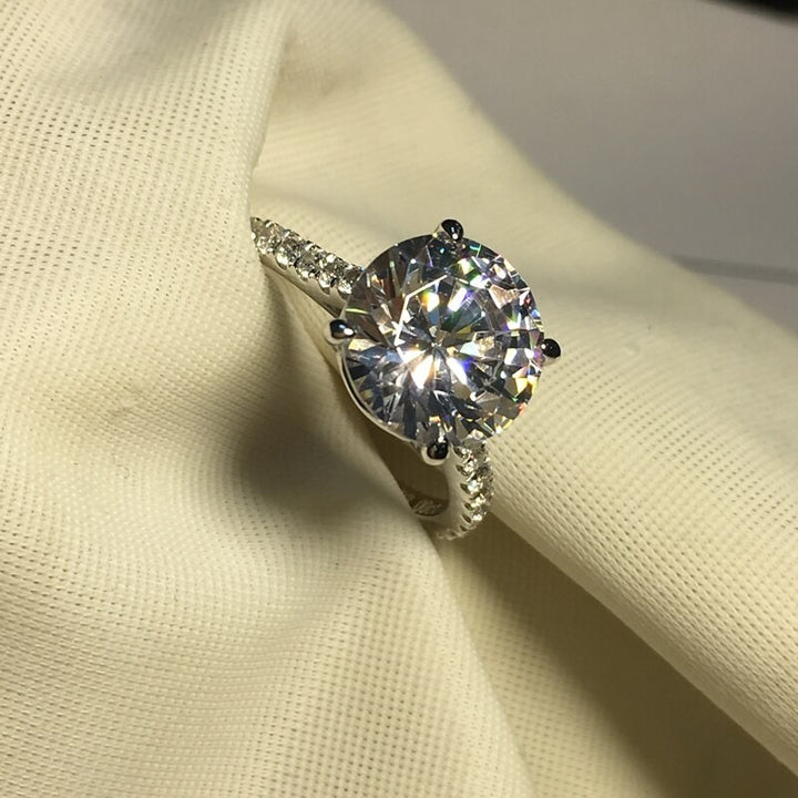 affordable round cut fashion ring