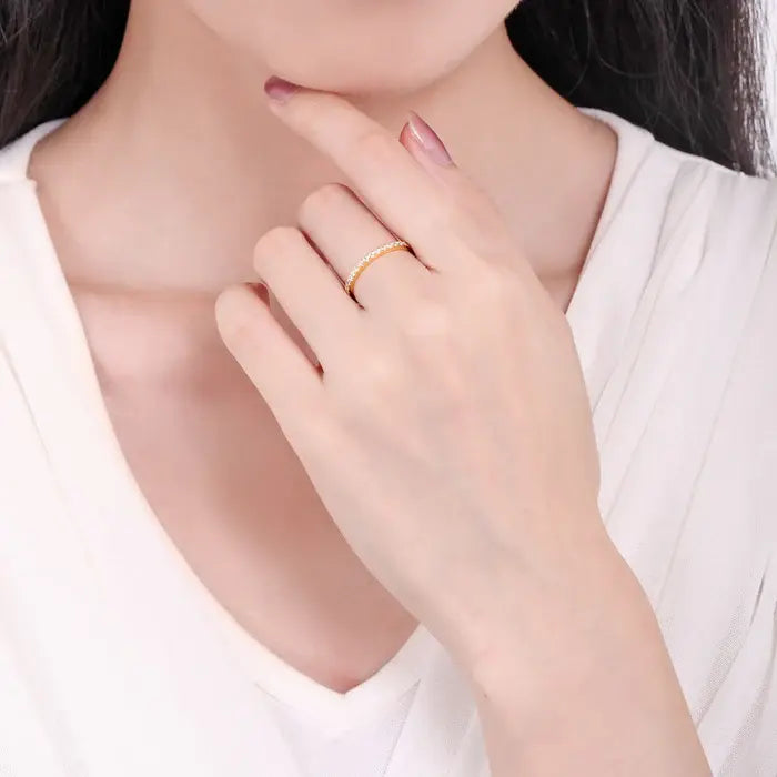 beautiful cubic zirconia 3mm titanium thick band engagement ring