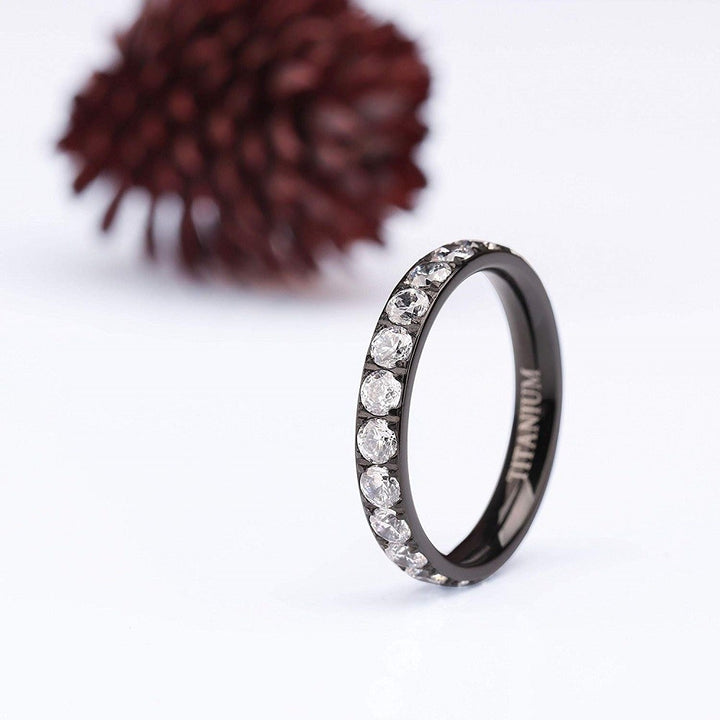 black mens wedding band