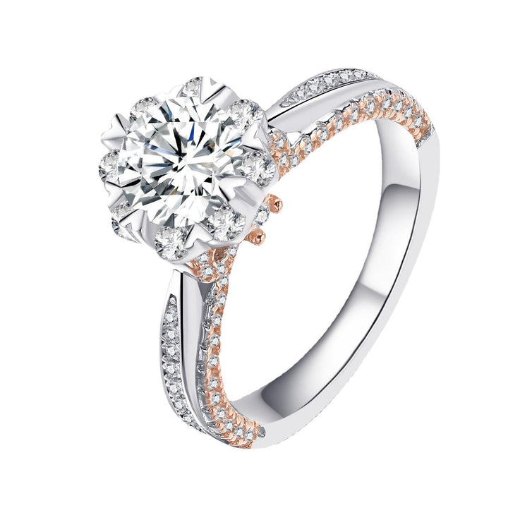 Bow tie classic engagement rings