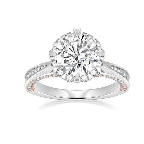 s925 bow tie 3ct moissanite engagement ring