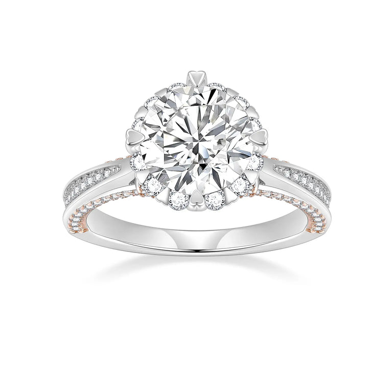 s925 bow tie 3ct moissanite engagement ring