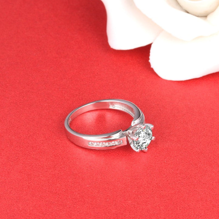 cheap cz nature inspired engagement ring