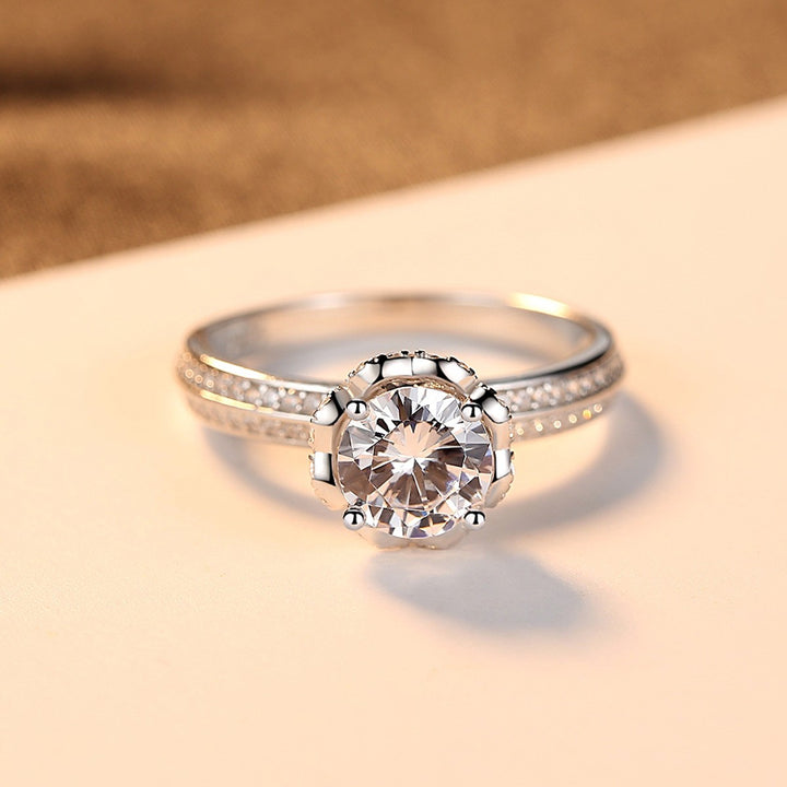 Cheap flower engagement ring