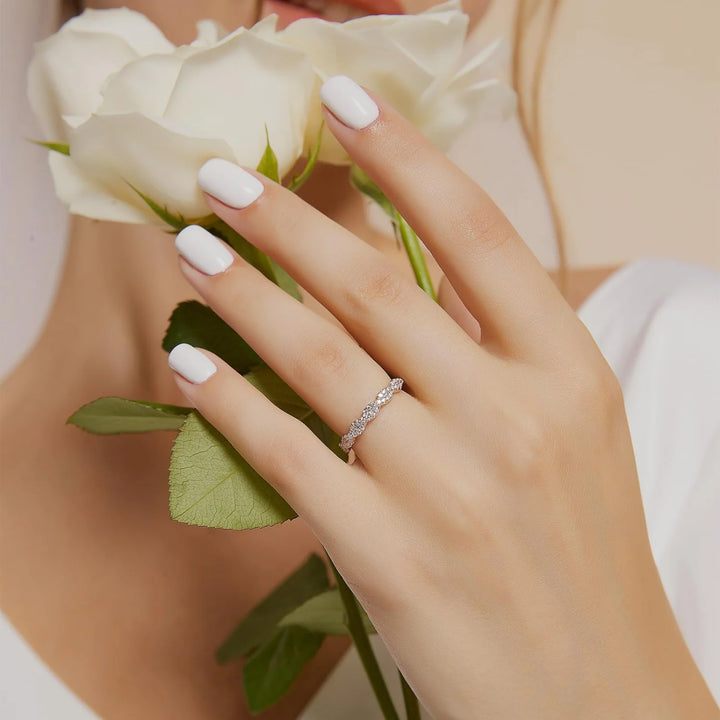 classic curved wedding band