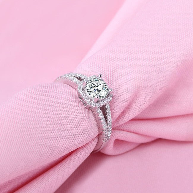 Classic cz engagement ring