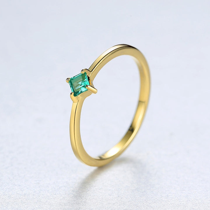 classic emerald solitaire ring