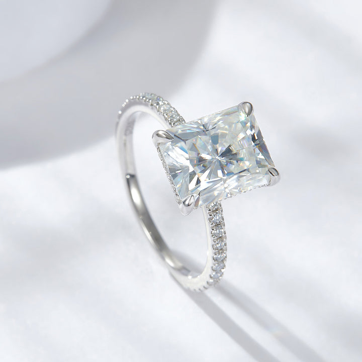 classic radiant engagement ring