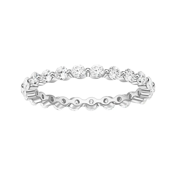 classic silver band ring