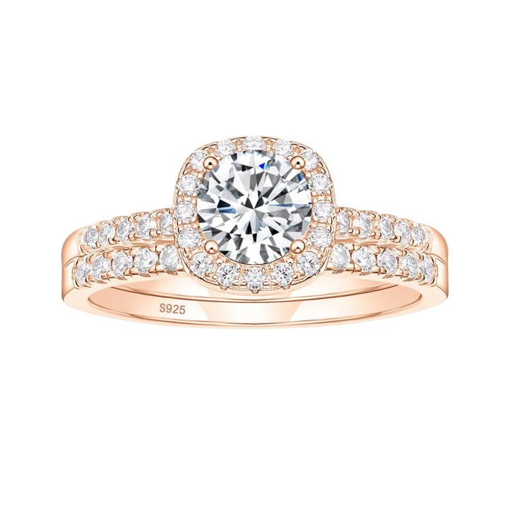 Dazzling 1.2ct moissanite bridal sets 