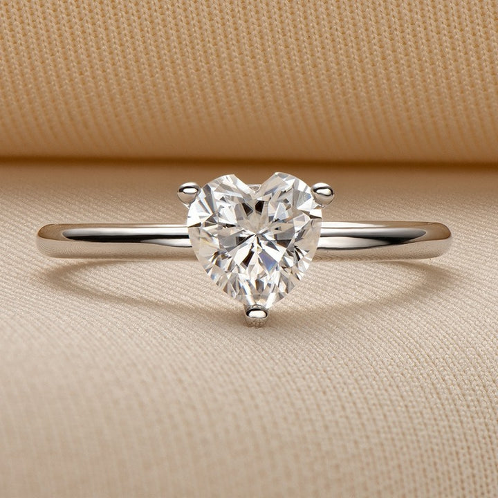 Dazzling 1 heart promise ring