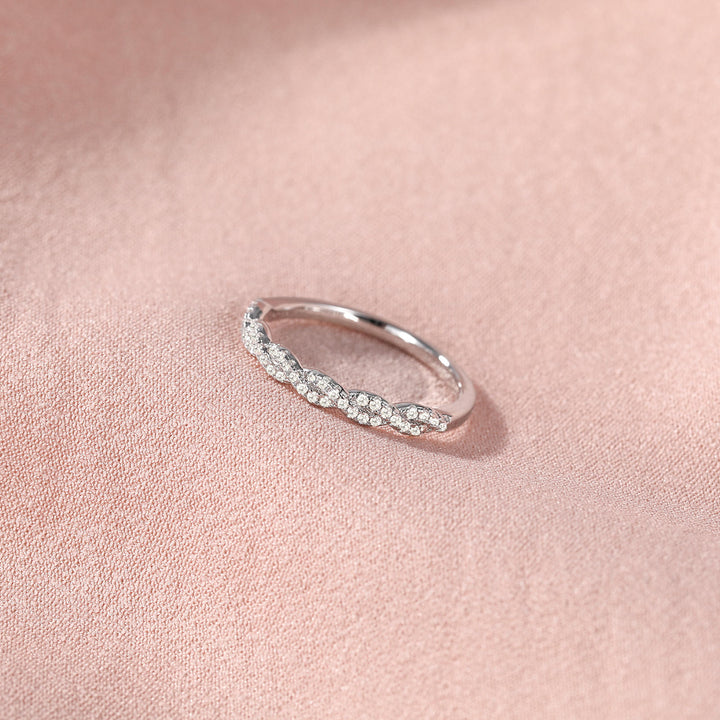 dazzling half wedding band ring