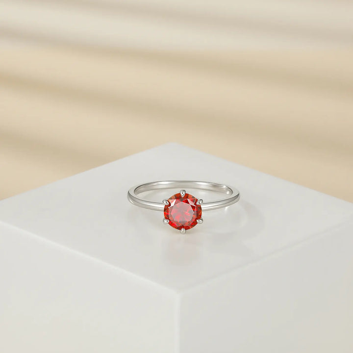 Dazzling ruby engagement ring 