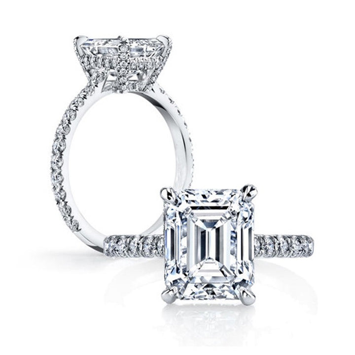 emerald cut fashion ring