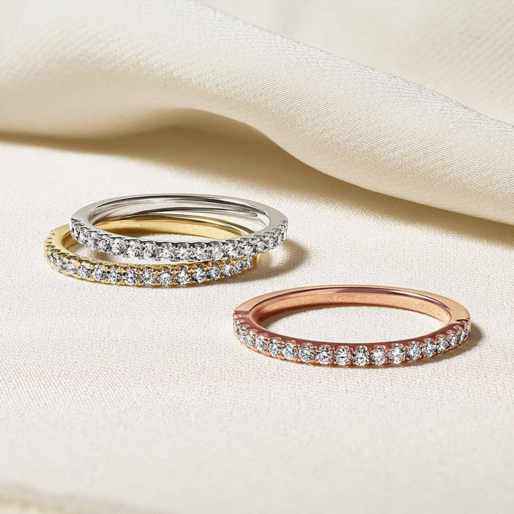 eternity stackable engagement bands