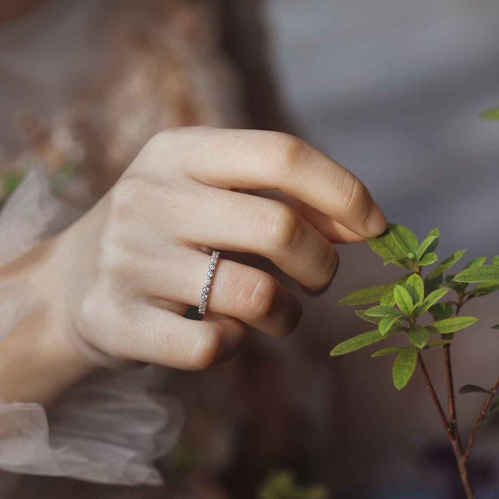 moissanite elegant  wedding ring