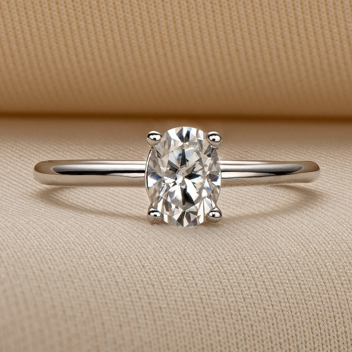 oval cut solitaire engagement ring