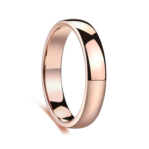 Classic Rose Gold Stainless/Titanium Steel Rings High Polished