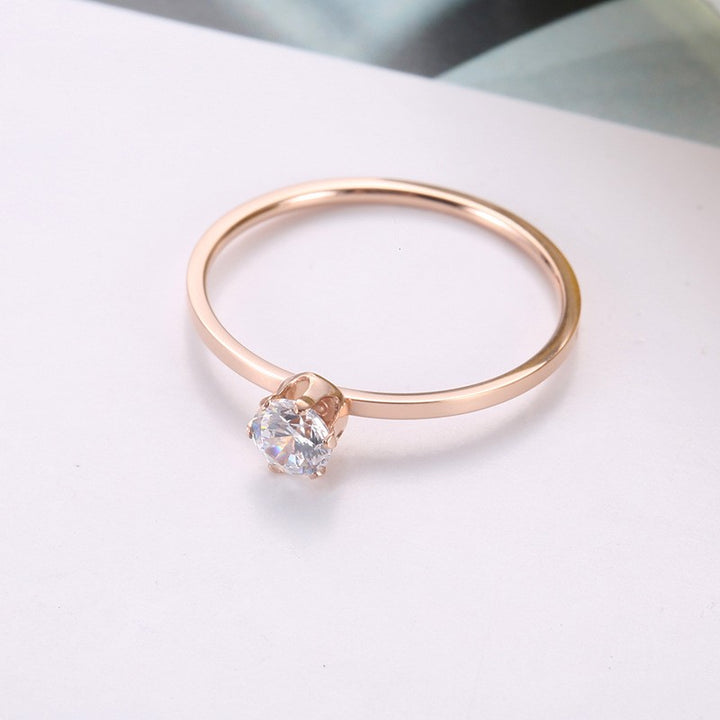 Rose gold ring