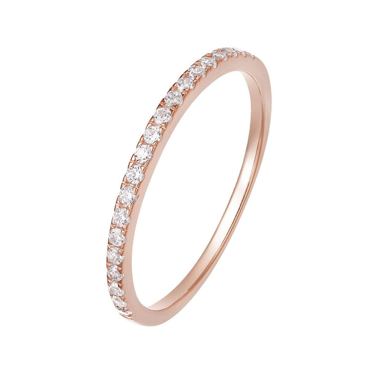 rose gold stackable wedding band ring
