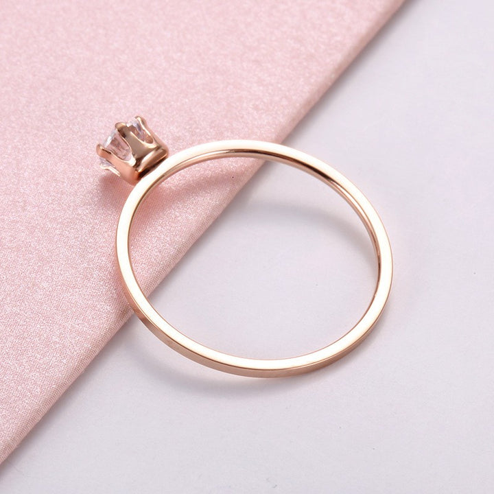 Rose gold wedding ring