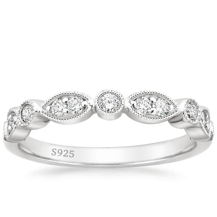s925 eternity bands moissanite vvs1 clarity